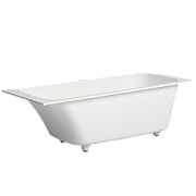 Ванна каменная SALINI ORLANDO 102021M S-Stone матовая 170х70см встраиваемая