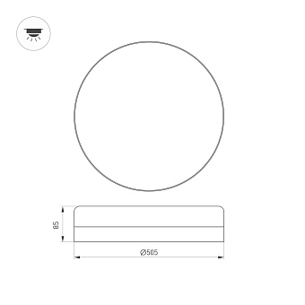 Светильник настенно-потолочный Arlight CL-Smurf 037446 50Вт LED