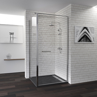 Угловое ограждение RGW Passage 04084889-011 PA-48 185х90см стекло прозрачное