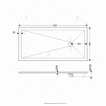 Душевой поддон RGW Stone Tray 16152812-13 ST-De 120х80см