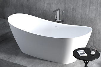 Ванна каменная SALINI NOEMI 101712G S-Sense глянцевая 170х75см отдельностоящая