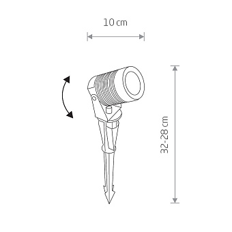 Светильник грунтовый Nowodvorski Spike Led 9100 5Вт IP54 LED