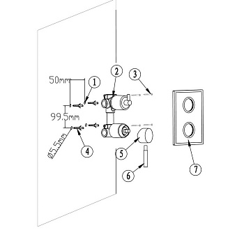 Смеситель для душа RGW Gllon 07030090-07 SV009 BR бронза