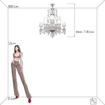 Светильник подвесной Loft It Zenith 10210/12 White 48Вт E14