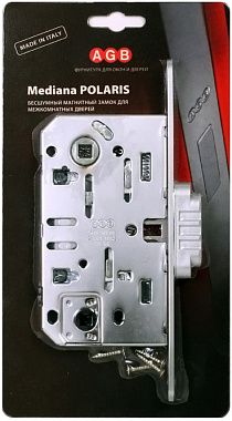 Замок магнитный AGB MEDIANA POLARIS B06102.50.34.567 матовый хром