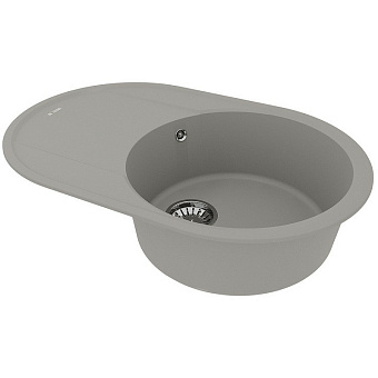 Мойка кухонная LEMARK LACHA 760 9910057 50х76см грей