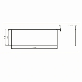 Экран для ванны AM-PM X-Joy W94A-150-070W-P1 150см