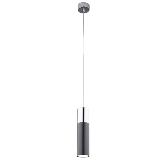 Светильник подвесной Eurosvet Double Topper 50135/1 LED хром/черный 12Вт LED