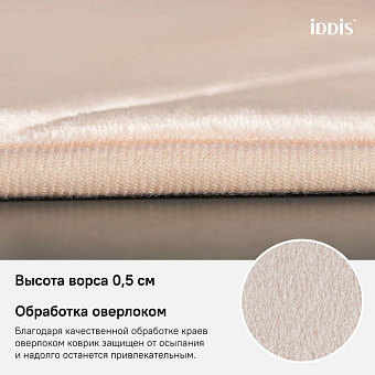 Коврик для ванной IDDIS Basic B23P580i12 50х80см розовый