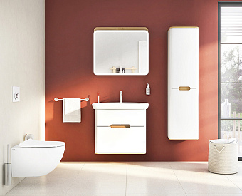 Пенал подвесной VITRA Sento 60842 35х40х158см матовый белый