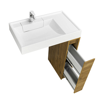 Тумба под раковину напольная Акватон Лондри 1A267101LHDR0 49,6х18х88,2см