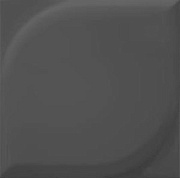 Настенная плитка WOW Essential 105111 Leaf Black Matt 12,5х12,5см 0,433кв.м. матовая