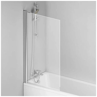 Стеклянная шторка на ванну AM-PM Gem W90BS-D080-140CT 140х80см