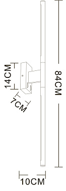 Светильник настенный Arte Lamp LINES A2029AP-1GO 10Вт LED