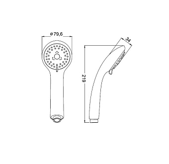 Ручной душ IDDIS Optima Home A11031 хром