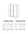 Угловое ограждение RGW Classic 040941750-011 CL-41 185х100см стекло прозрачное