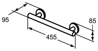 Поручень для ванной IDEAL STANDARD CONTOUR S0831AA 8,5см хром