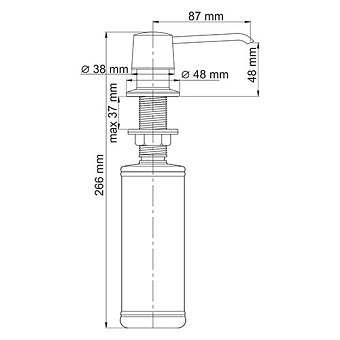 Дозатор WASSERKRAFT K-1599 хром