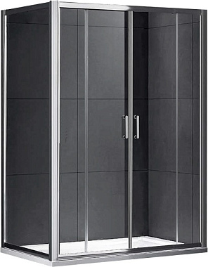 Угловое ограждение Gemy Victoria S30192E-A75 190х75см стекло прозрачное