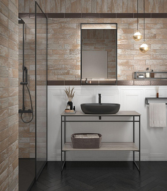 Полка в ванную прямоугольная KERAMA MARAZZI Plaza Next PL.N.sh.35\BLK 1-ярусная 11х35см чёрный