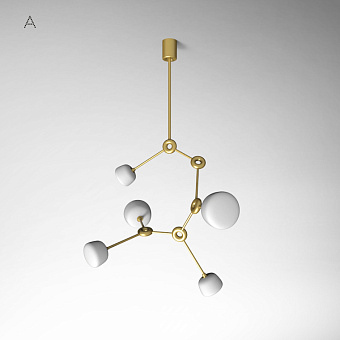 Люстра потолочная ImperiumLOFT Buns 192858-26 200Вт 5 лампочек G9