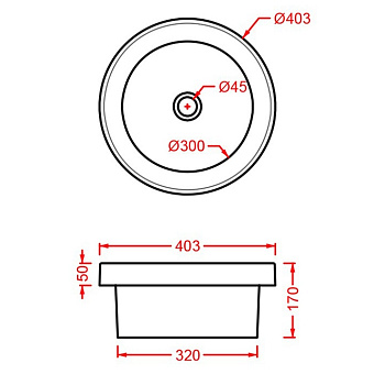 Раковина на консоль ArtCeram Fuori Scala TFL032 05 00 40х40см