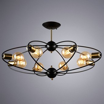 Люстра Arte Lamp GLASGOW A1963PL-8BK 40Вт 8 лампочек E27