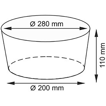 Корзина для белья WASSERKRAFT DONAU WB-530-M плетёная 5,8л