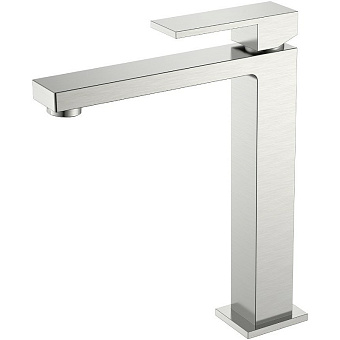 Смеситель для раковины Boheme Qubic 472-NB никель матовый