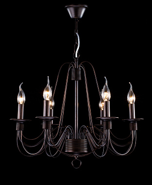 Люстра подвесная Freya Velia FR2046-PL-06-BR 60Вт 6 лампочек E14