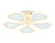 Люстра потолочная Ambrella ACRYLICA Original FA4030 96Вт 5 лампочек LED
