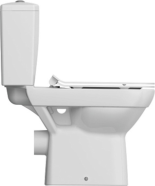 Унитаз напольный CERSANIT CITY KO-CIT011-3/5-COn-S-DL безободковый с микролифтом