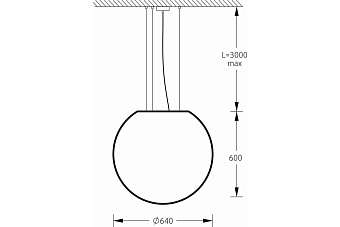 Светильник подвесной M3Light SPHERE_P 14122020 15Вт E27
