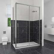 Угловое ограждение RGW Classic 32094803-011 CL-48 185х100см стекло прозрачное