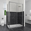 Угловое ограждение RGW Classic 32094802-011 CL-48 185х100см стекло прозрачное