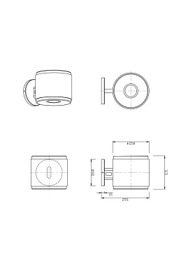Бра Lucia Tucci TUBE W5630.2 gold 6Вт LED