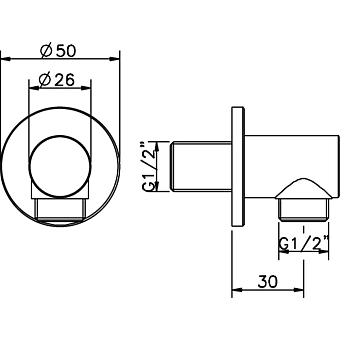 Шланговое подключение Huber SS01733021 хром
