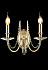 Бра CRYSTAL LUX VICTORIA Victoria AP2 Gold/Amber 120Вт E14