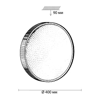 Светильник настенно-потолочный Sonex MOSTLI SN 027 48Вт LED