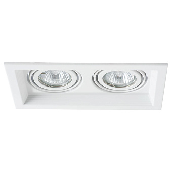 Светильник точечный встраиваемый Arte Lamp CANIS A6661PL-2WH 50Вт GU10