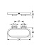 Полотенцедержатель GROHE Selection 41035BE0 бронза 20см