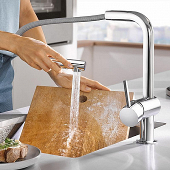 Смеситель для кухни GROHE Minta 30274000 выдвижной излив хром