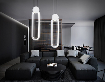 Люстра подвесная Ambrella COMFORT LineTech FL5260 12Вт 1 лампочек LED