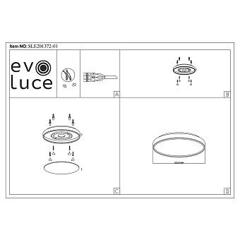Светильник потолочный Evoluce DELIA SLE201372-01 40Вт LED