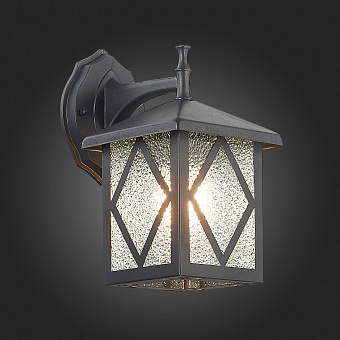 Светильник фасадный ST Luce LORNE SL084.411.01 60Вт IP44 E27 чёрный