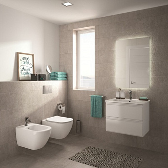 Унитаз подвесной IDEAL STANDARD Tesi AquaBlade T007901 безободковый без сиденья