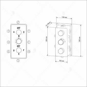 Смеситель для душа RGW Shower Panels 21140541-31 SP-41 хром