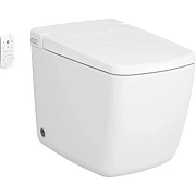 Унитаз напольный VITRA V-Care 7232B403-6217 безободковый с микролифтом