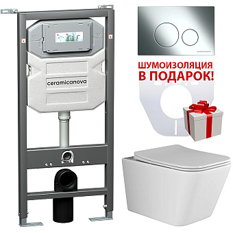 Инсталляция с унитазом Ceramica Nova Metric CN3007_1001CH_1000