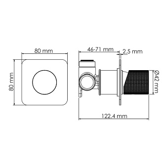 Смеситель для душа WASSERKRAFT Schunter 8200 8251 золотой